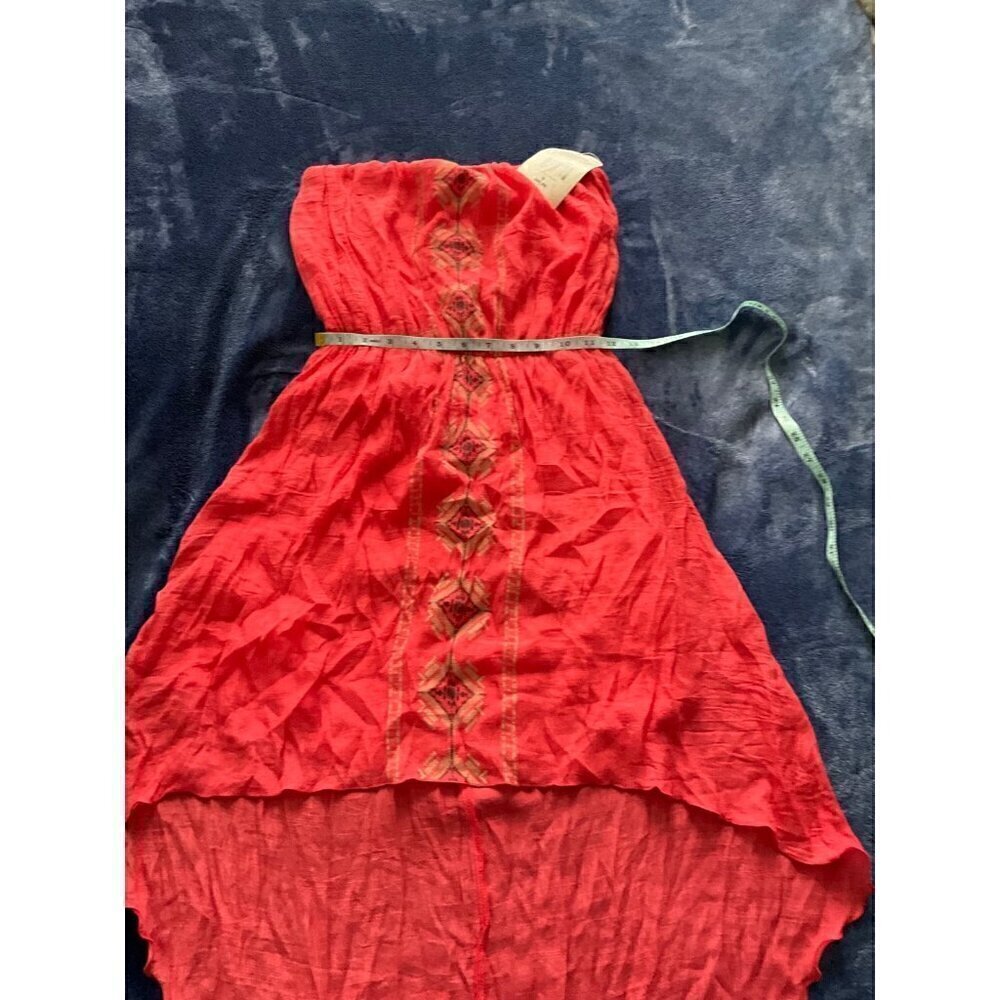 Trixxi Women’s Hi Low Tube Coral Dress Size Medium - Picture 4 of 10